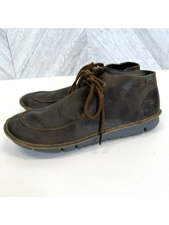 Camper Shoes Mens Size US 9 EU 42 Chukka Moc Toe Brown Leather Shoes Alicante main image 8